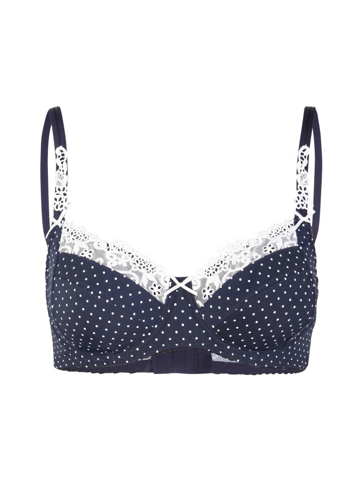 

Бюстгальтер на косточках nuance, цвет marine/weiß