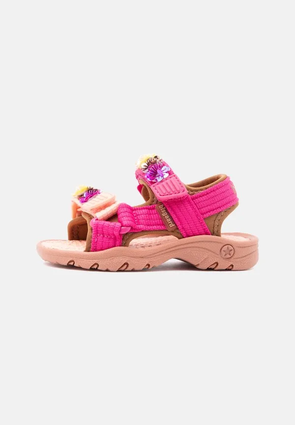 Сандалии nico розовые/разноцветные Bisgaard, Pink/Multi-Coloured