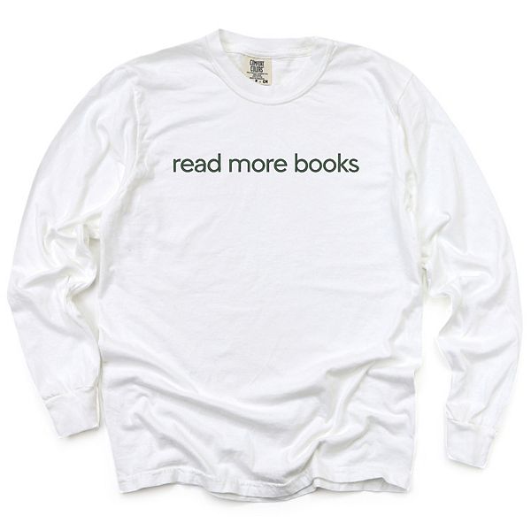 

Вышитая футболка с длинным рукавом read more books Simply Sage Market, White, Белый, Вышитая футболка с длинным рукавом read more books Simply Sage Market, White