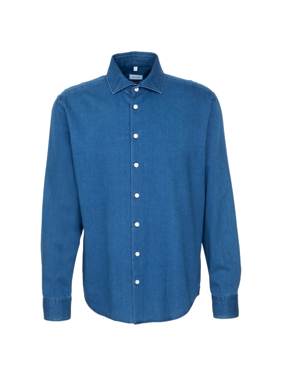 

Рубашка на пуговицах классического кроя SEIDENSTICKER Schwarze Rose, темно-синий