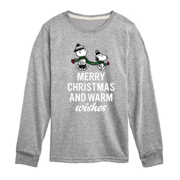 

Футболка с длинным рукавом и принтом «Теплые пожелания» для мальчиков 8-20 лет Licensed Character, серый