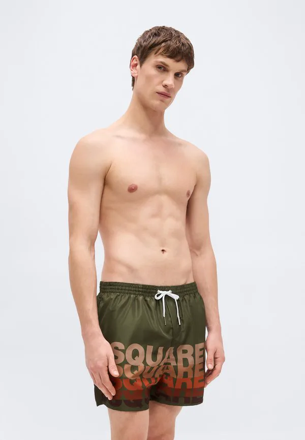Плавки-Шорты средней длины с логотипом sunset chaser. Dsquared2, Military Green — фото 4