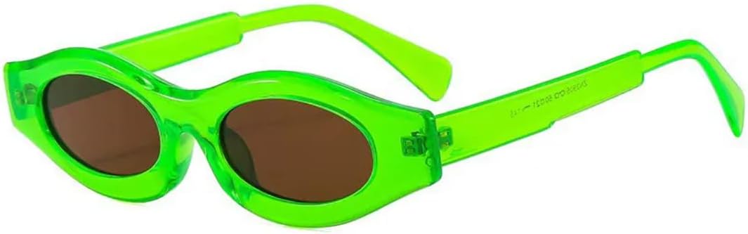 

Солнцезащитные очки с защитой от УФ-излучения UV400 | Маленький панк-стиль "кошачий глаз" | для женщин и мужчин, для занятий спортом на открытом воздухе и вождения DSVIGF, Cleargreen-brown