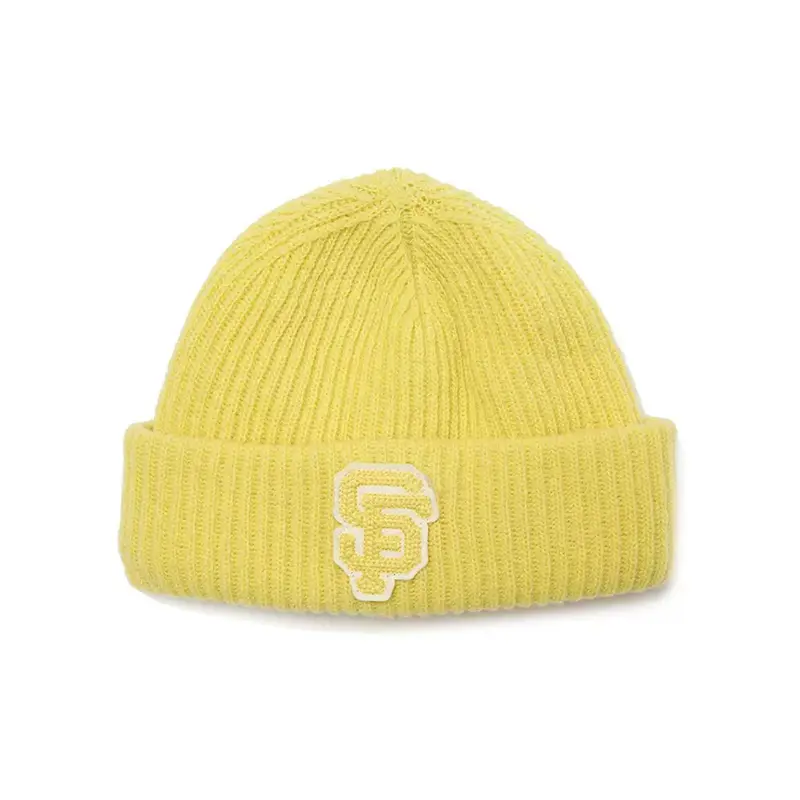 

MLB Шерстяная шапка-бини унисекс светло-желтый