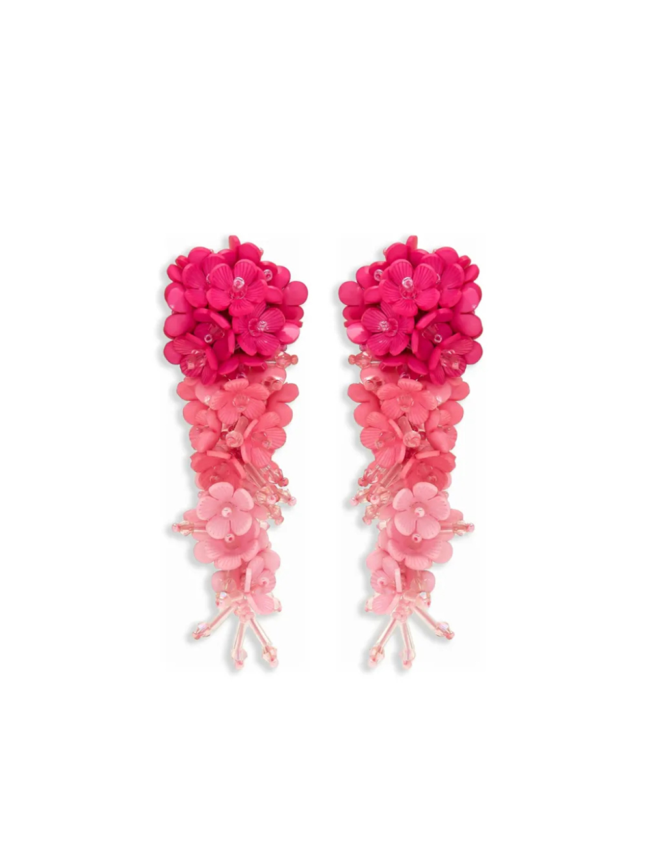 

Oscar de la Renta серьги с цветочным декором, розовый