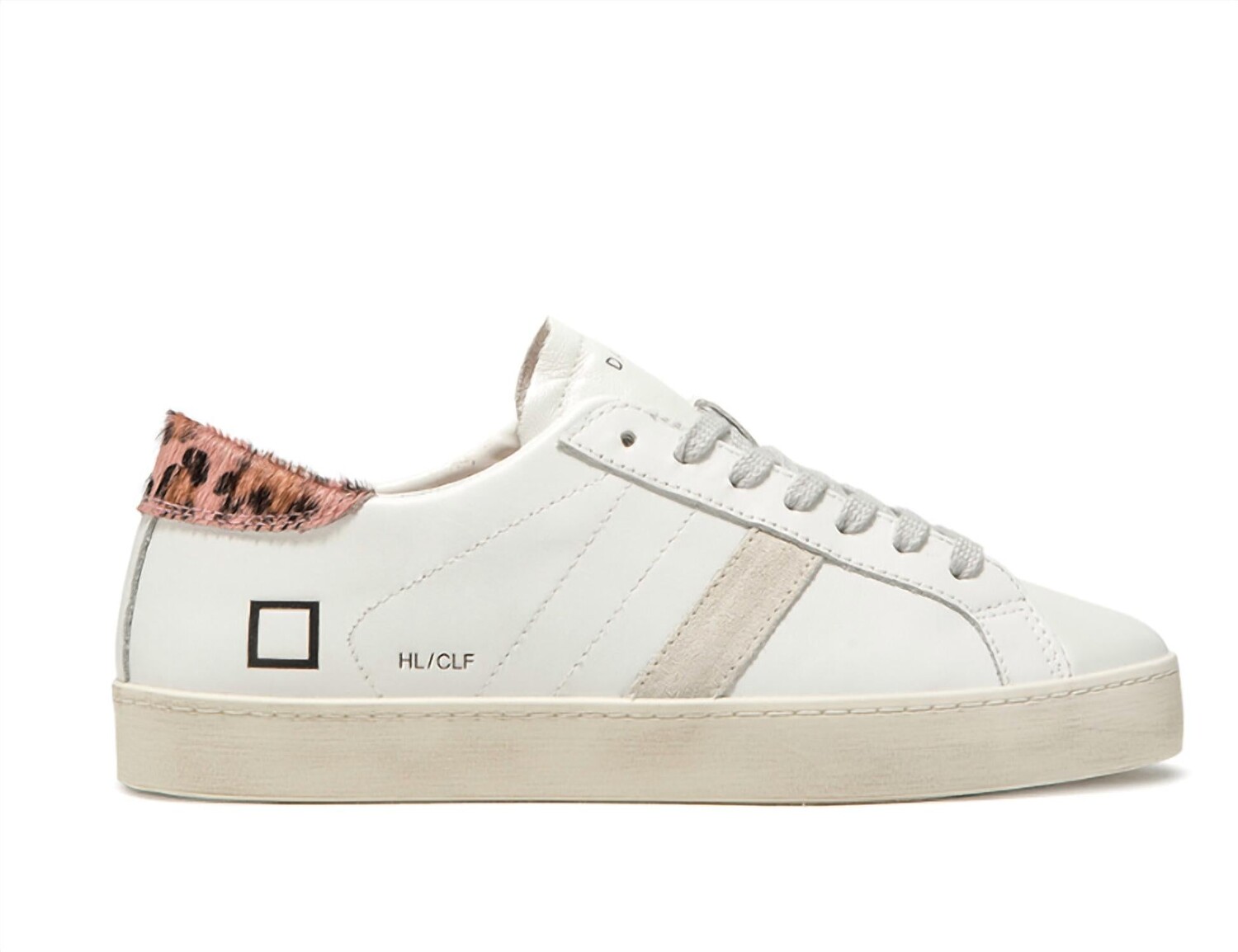 

Белые женские кроссовки Hill Low Calf D.A.T.E., белый