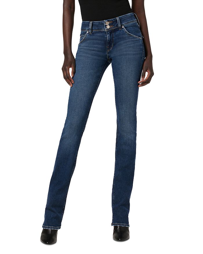 

Джинсы Beth Mid Rise Baby Bootcut в олимпийском стиле Hudson, синий