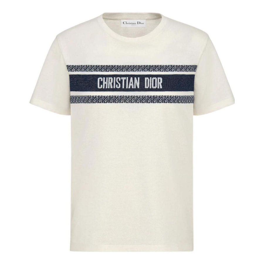 

Футболка DIOR SS21 Casual Round Neck Pullover Short Sleeve Unisex White, белый