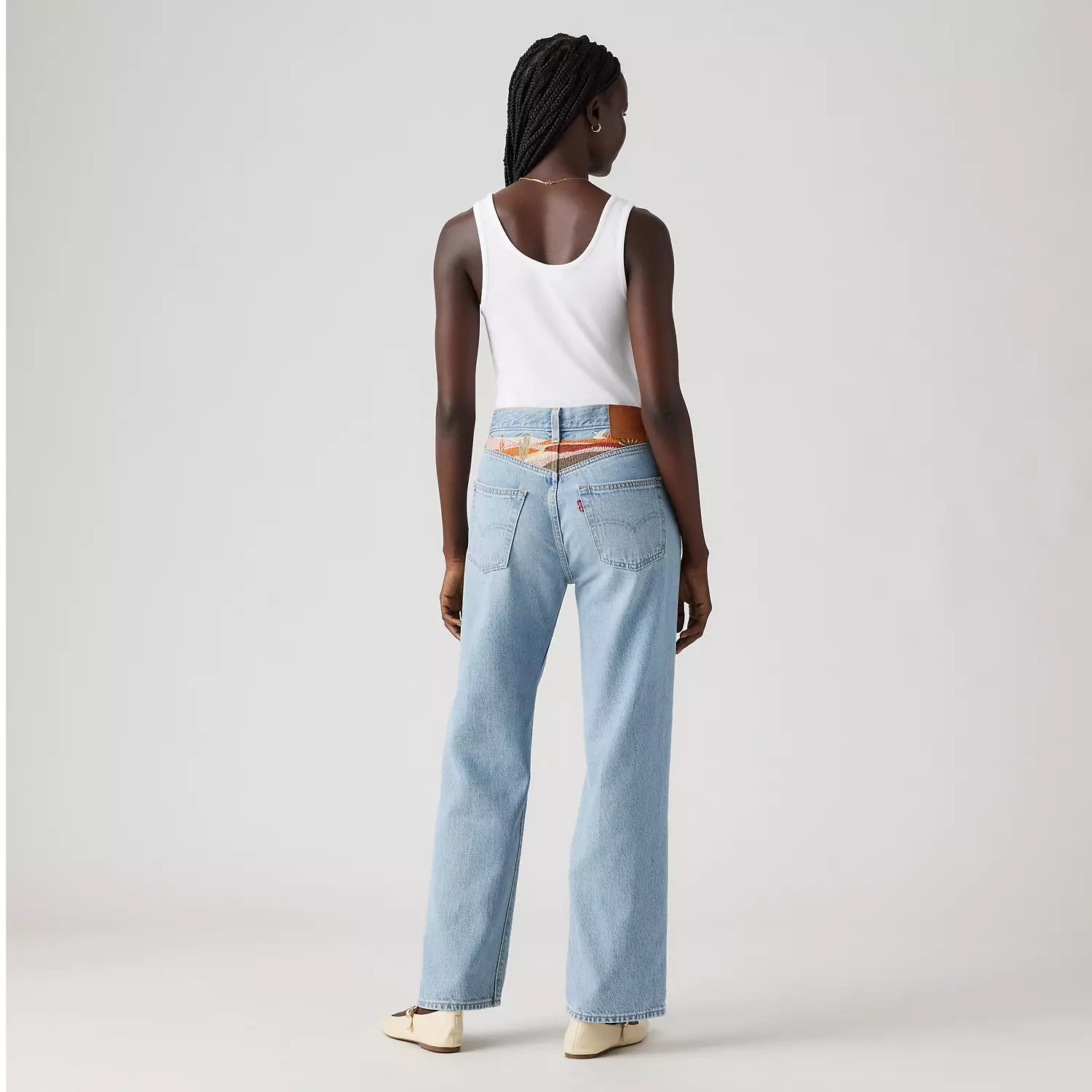 Легкие женские джинсы длиной до щиколотки 501 90-х годов Levi's, цвет Desert Utopia - Medium Wash — фото 3