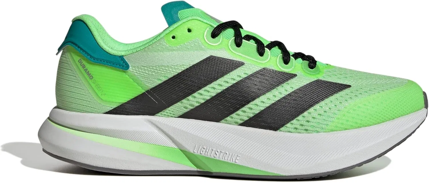 Мужские беговые кроссовки Adidas Duramo Speed ​​2, Lime Burst Core Black Pure Teal — фото 2