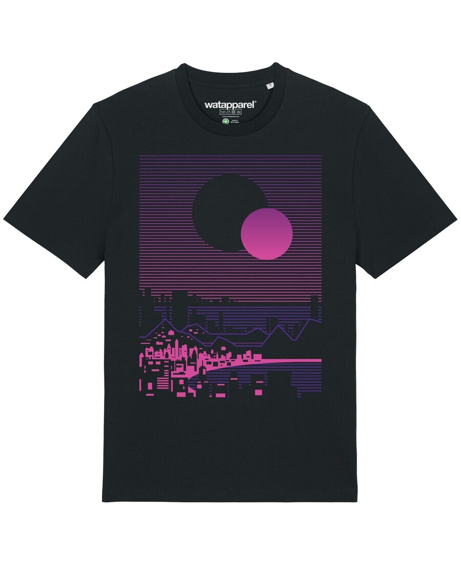 

Классическая футболка Watapparel Shirt Sun and Moon Skyline, черный