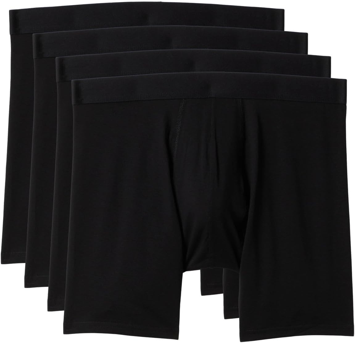 

Боксеры PACT Organic Cotton Extended Boxer Brief 4-Pack, черный