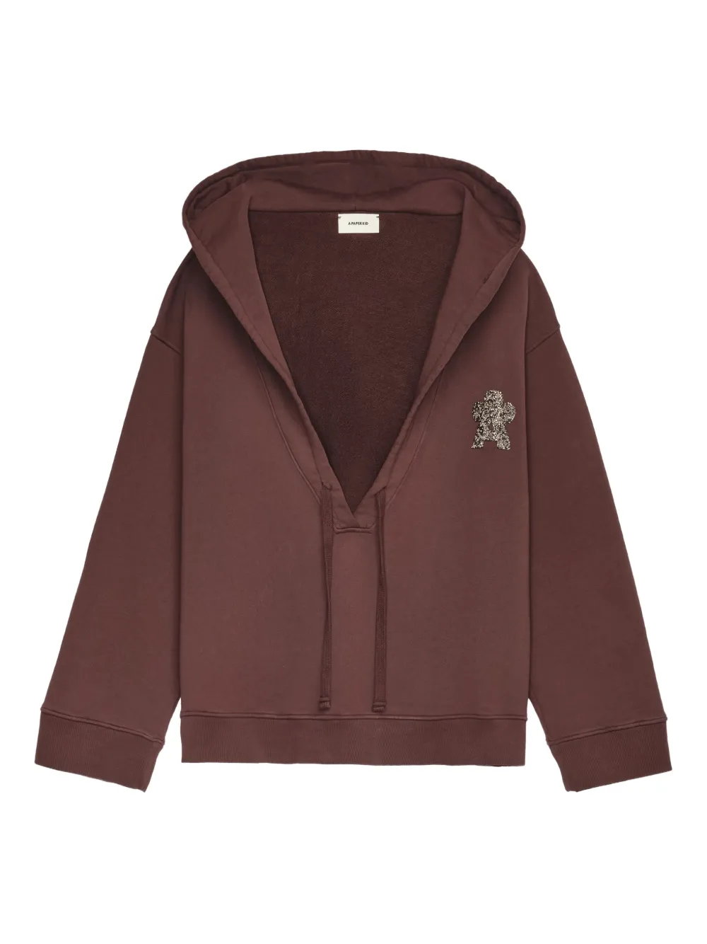 

Худи с графичным принтом A Paper Kid, коричневый