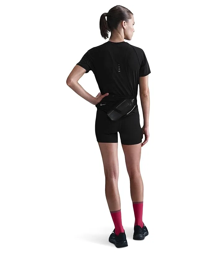 Футболка беговая Swift Dri-FIT Nike, Black/Reflective Silver — фото 3