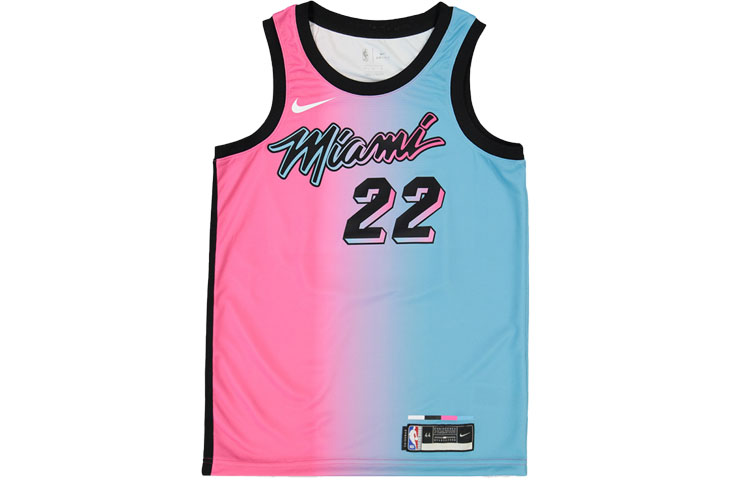 

Баскетбольная майка Nike Butler City Edition Swingman, синяя с розовым