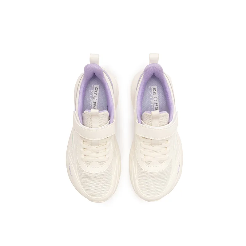 XTEP Беговые кроссовки low top с противоскользящей подошвой, поддержкой и дышащим материалом sail white taro paste purple 33 40 — фото 4