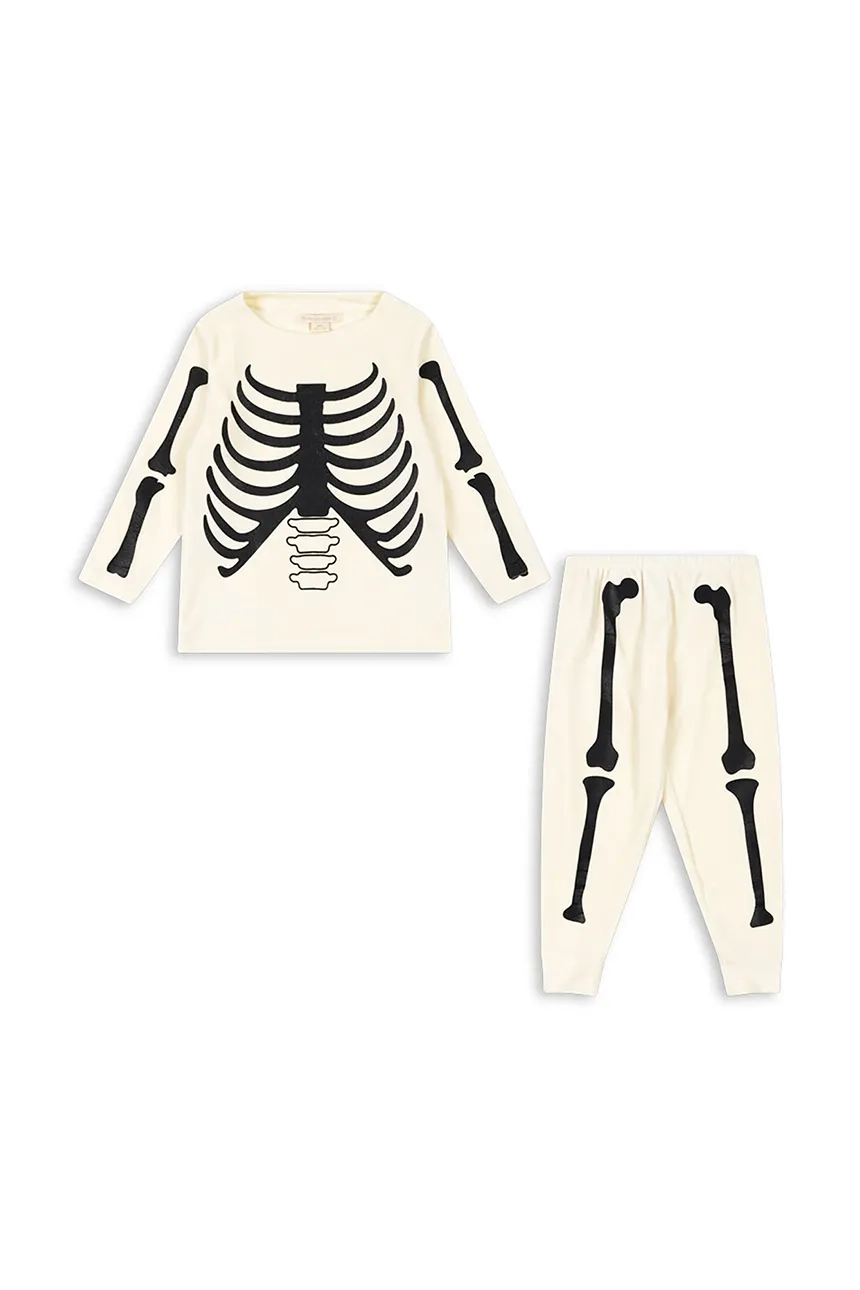 

Детский костюм HALLOWEEN SKELETON SET Konges Sløjd, бежевый