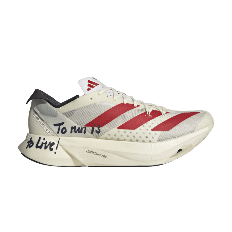 

Кроссовки Adizero Adios Pro 3 'To run is to Live!', кремовый