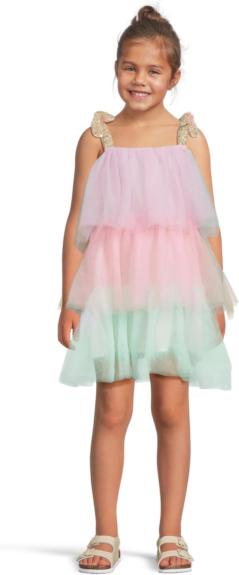 

Платье Lola and The Boys Sparkle Ombre Dress, металлик