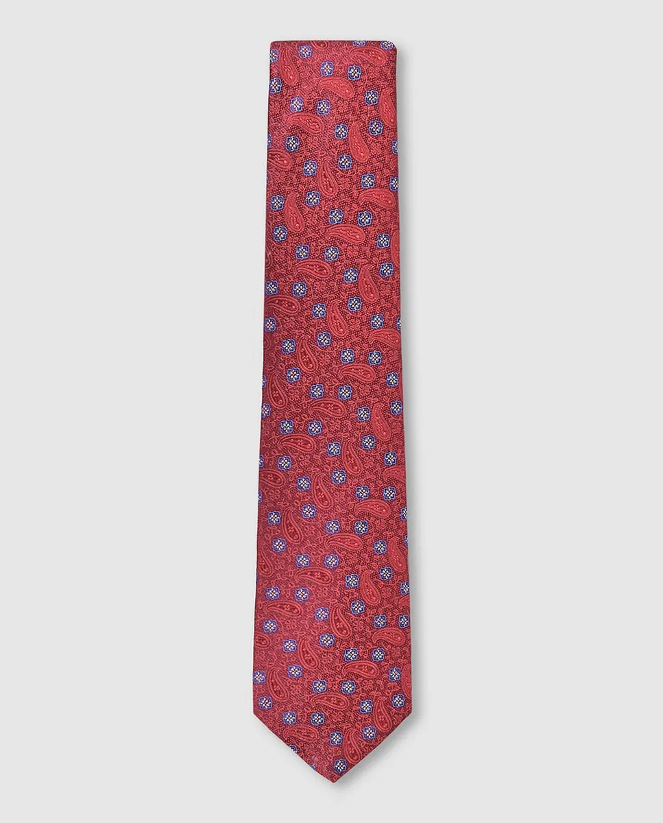 

Мужской шелковый галстук Miguel Bellido, красный