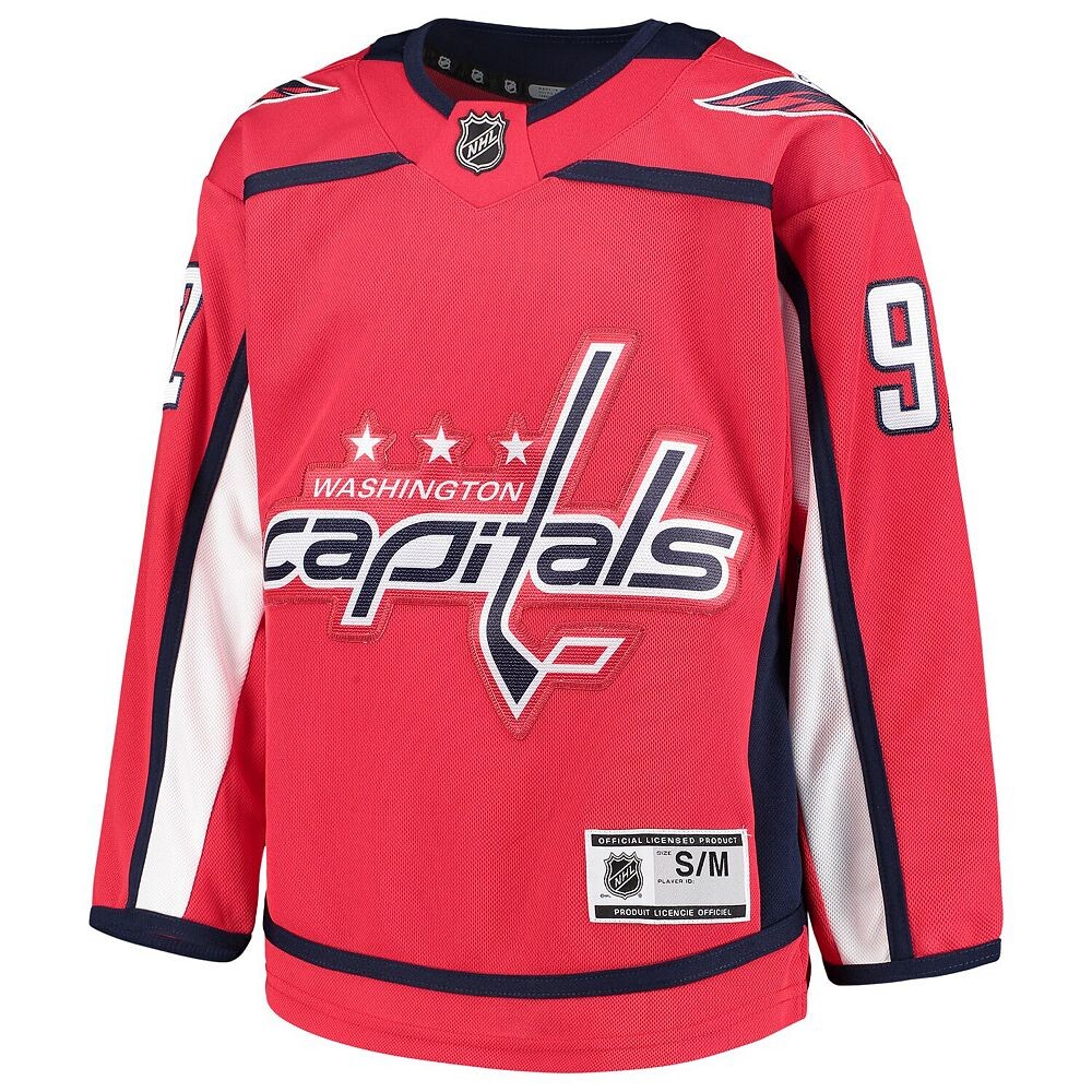 Молодёжная майка Евгения Кузнецова Red Washington Capitals Home Premier Player Outerstuff, цвет Cap Red — фото 3