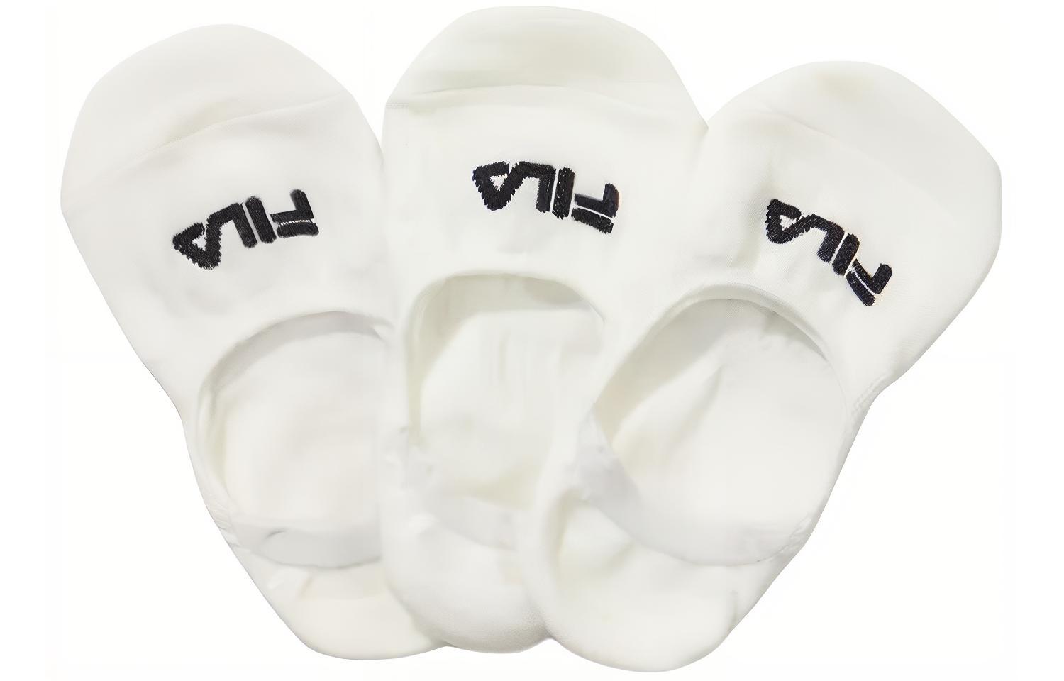 

Носки без носка Unisex 3 шт FILA, 3 пары (Белый+Белый+Белый)
