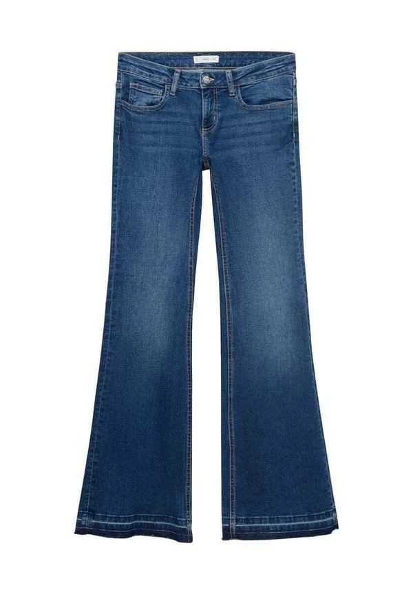 Подростковые джинсы-клеш Mango Kids, Dark Blue — фото 4