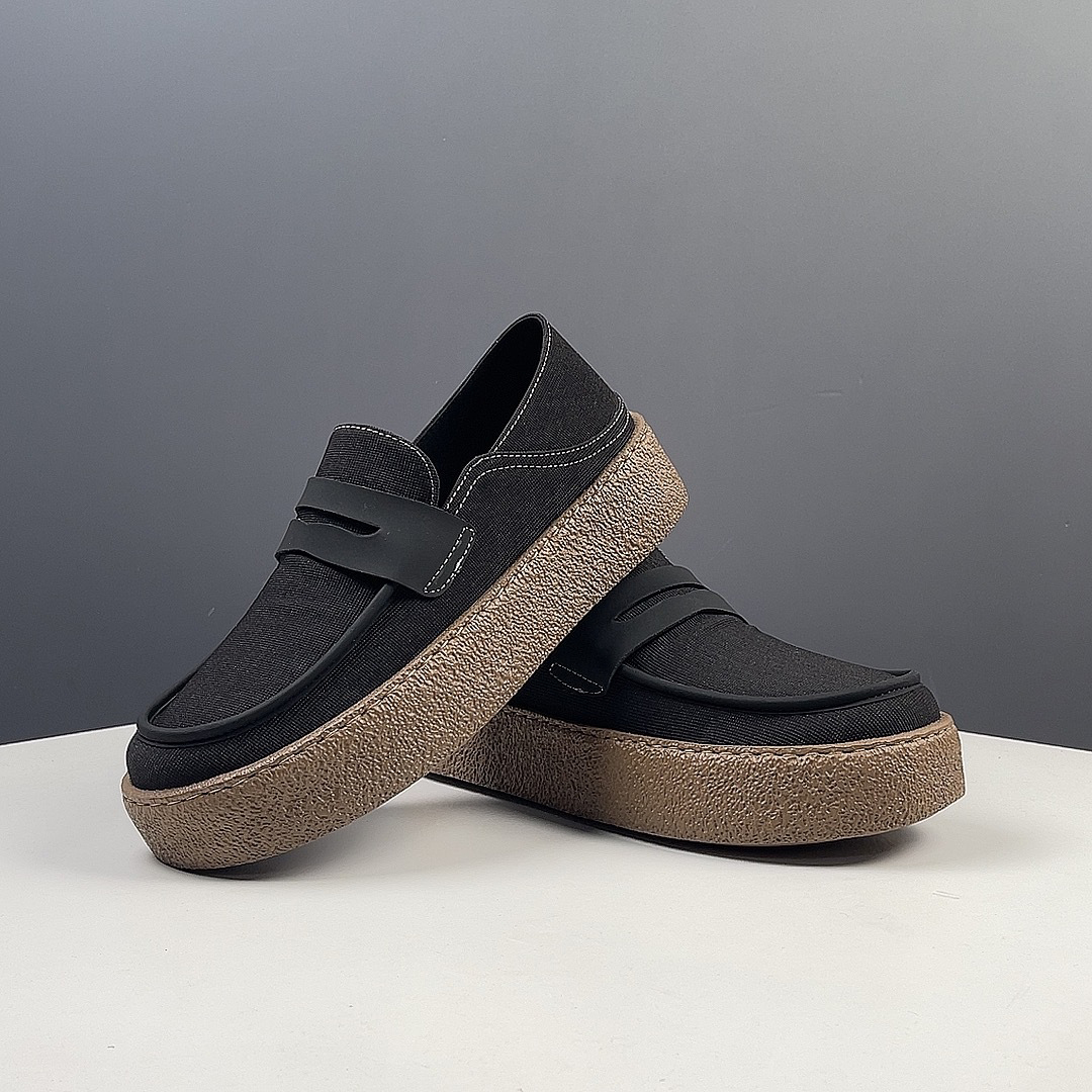 SENJIALUO Мужские повседневные туфли мужские низкие черные хаки, цвет Khaki — фото 4