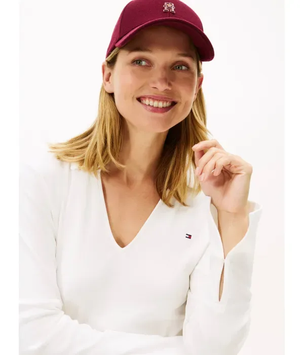 Полюс slim fit Tommy Hilfiger, экрю — фото 4