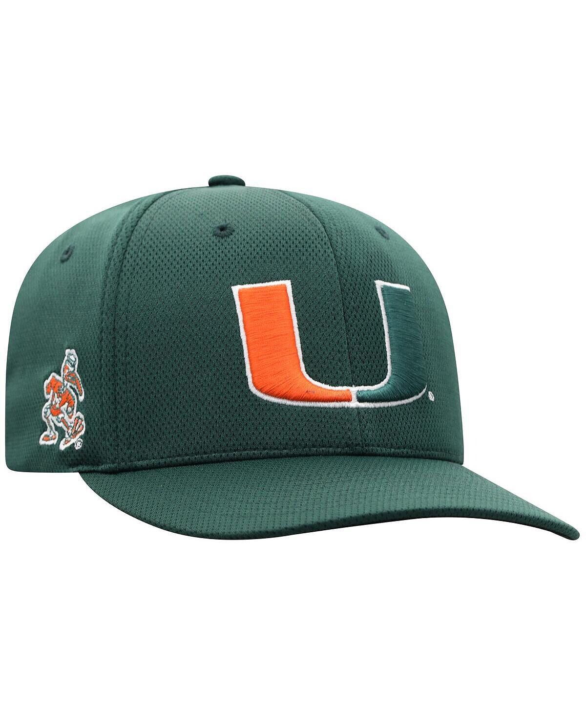 

Мужская зеленая шляпа с логотипом Miami Hurricanes Reflex Top of the World