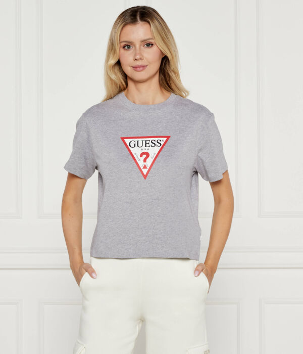 

Футболки Cropped fit Guess Jeans, серый