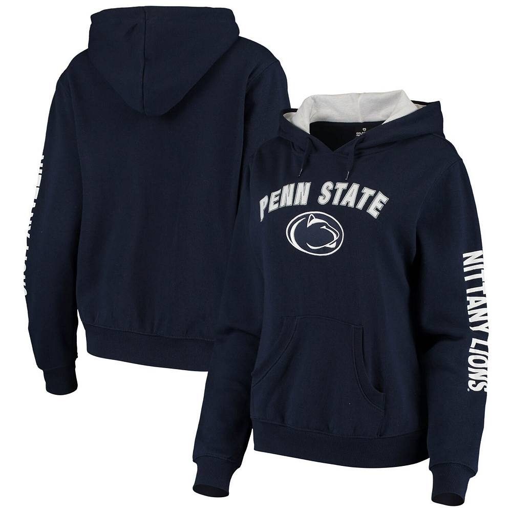 

Женский пуловер с капюшоном Colosseum темно-синего цвета Penn State Nittany Lions Loud and Proud, цвет Pst Navy