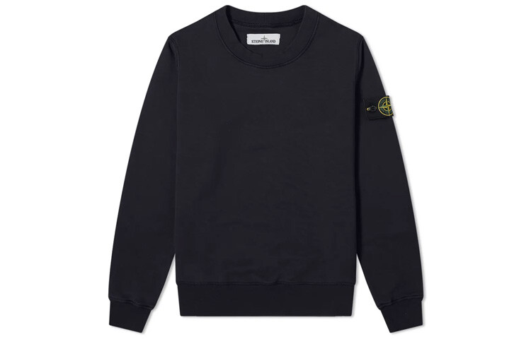 

Свитшот мужской Stone Island с нашивкой, черный
