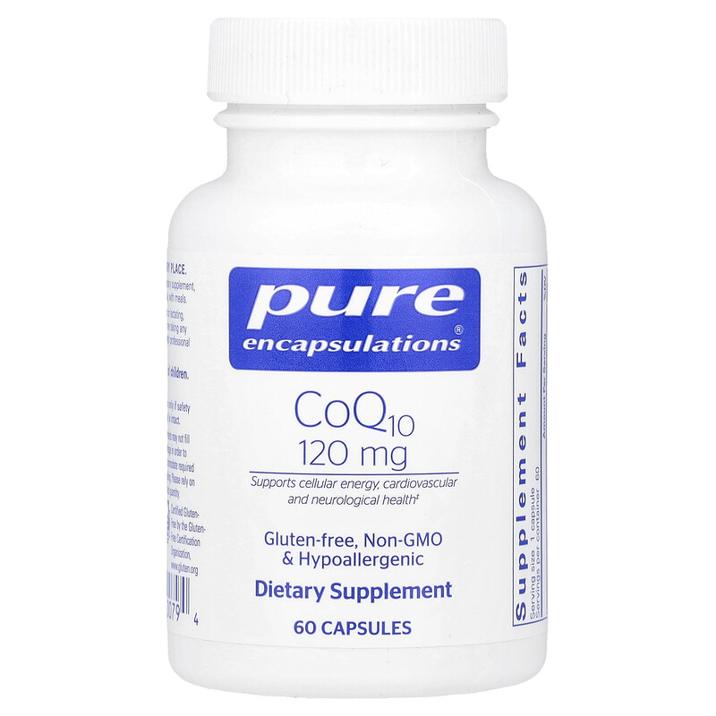 

Pure Encapsulations, CoQ10, 120 мг, 60 капсул