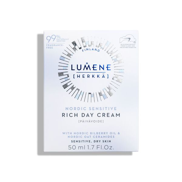 Крем для лица Lumene — Насыщенный дневной , Nordic sensitive [herkka], 50 мл — фото 3