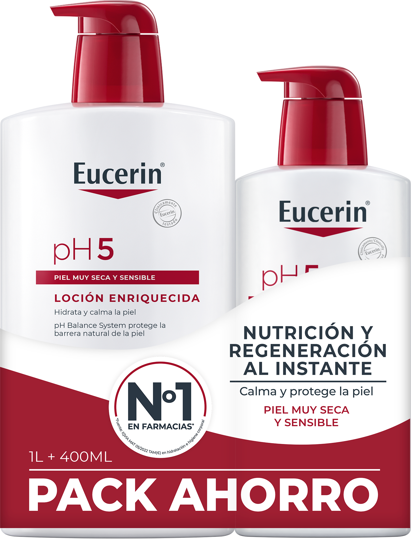 

Обогащенный лосьон 1л + 400мл Ph5 Eucerin, 1 UD