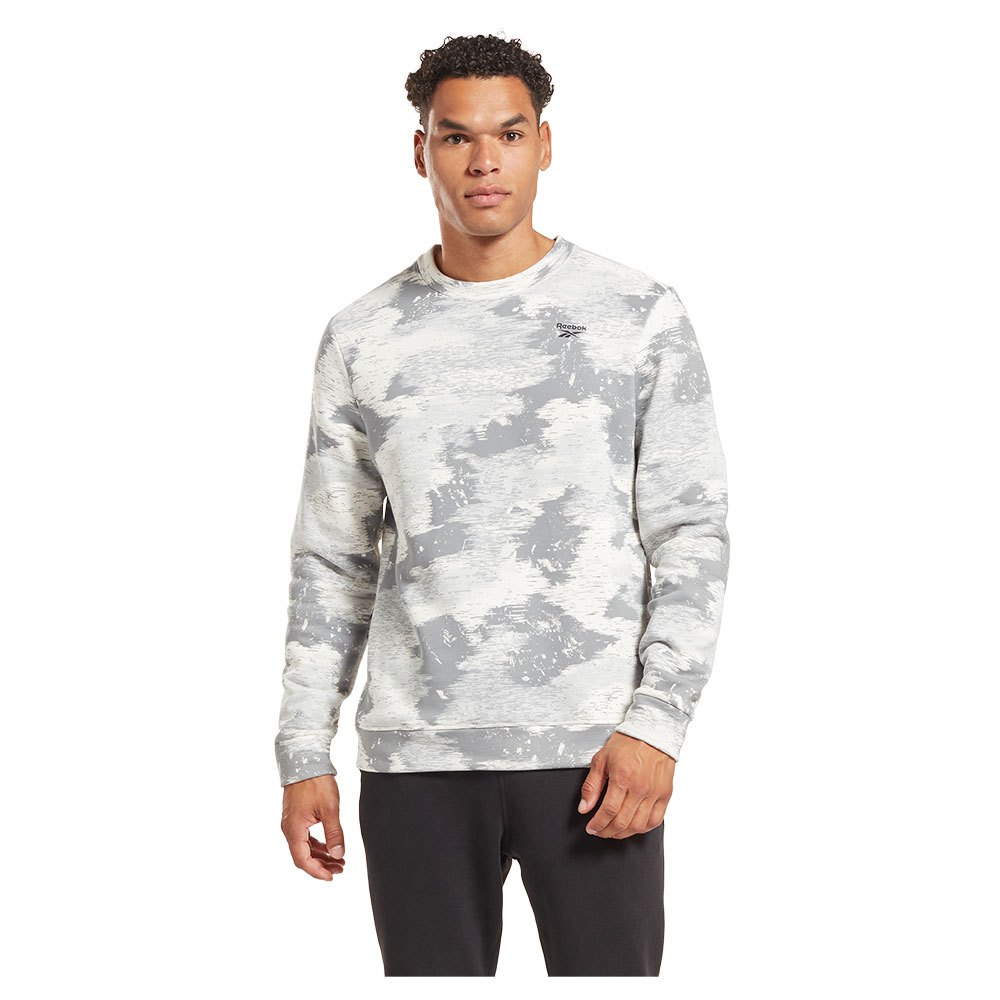 

Толстовка Reebok Identity Modern Camo Fleece Crew, серый