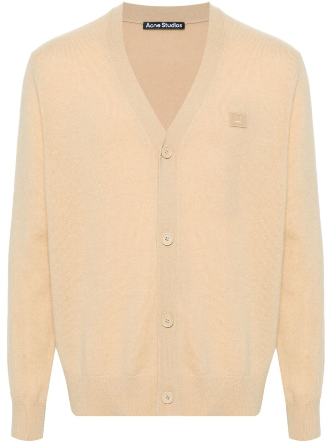 

Acne Studios шерстяной кардиган с логотипом, нейтральный цвет