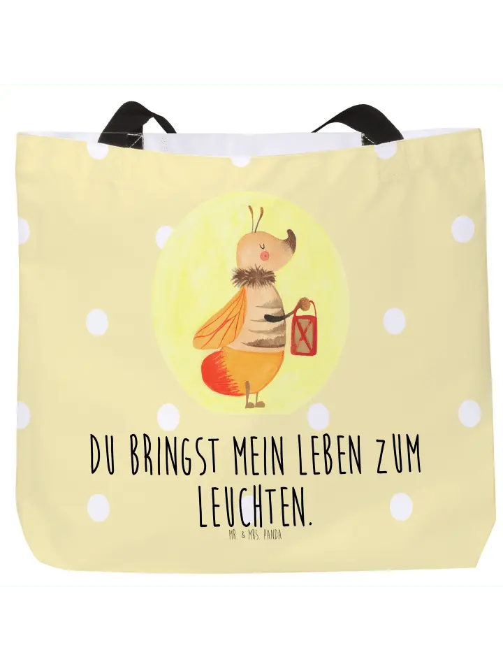 

Шоппер Mr. & Mrs. Panda, желтый пастельный