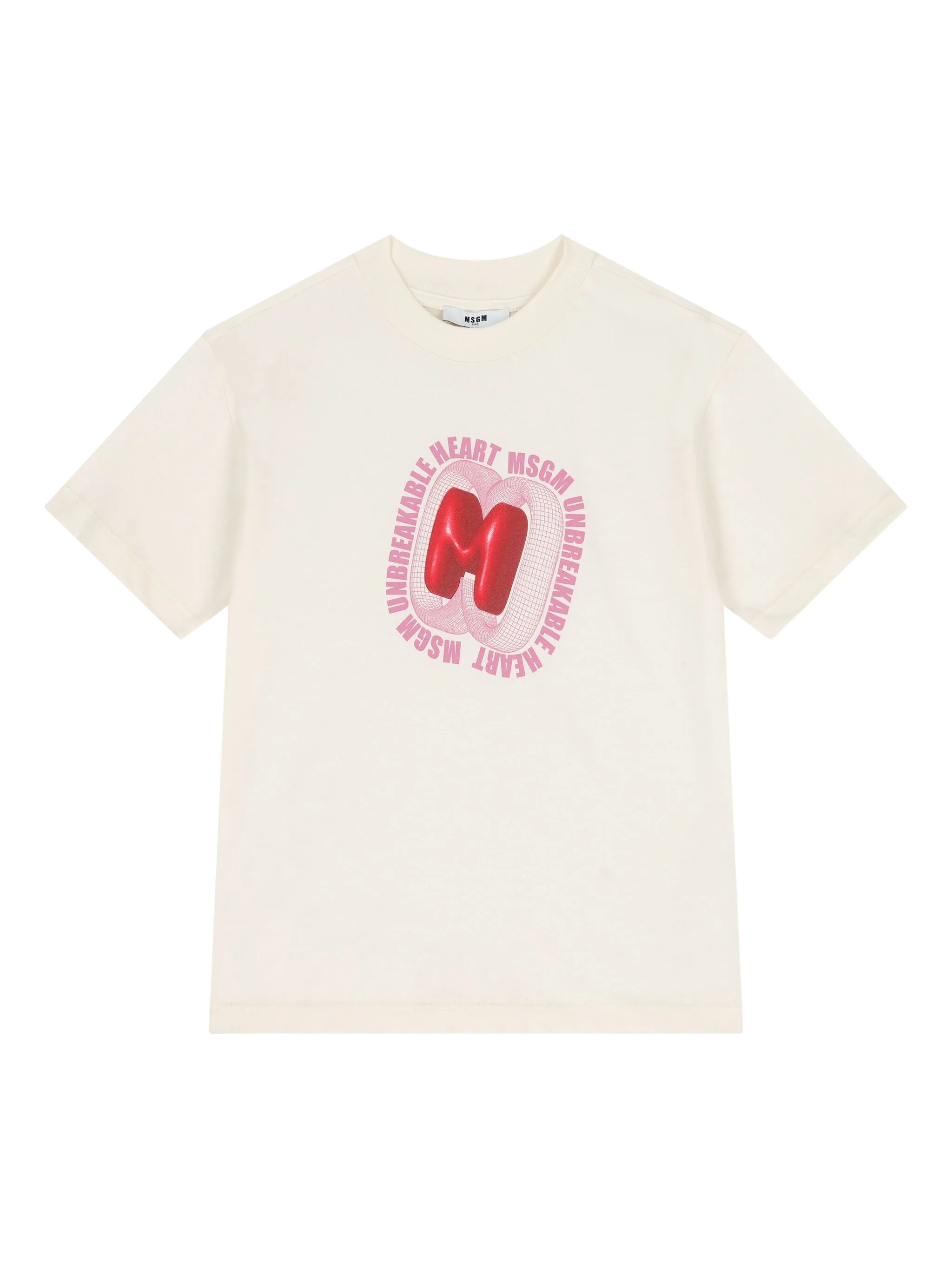 

Футболка с логотипом Msgm Kids, белый