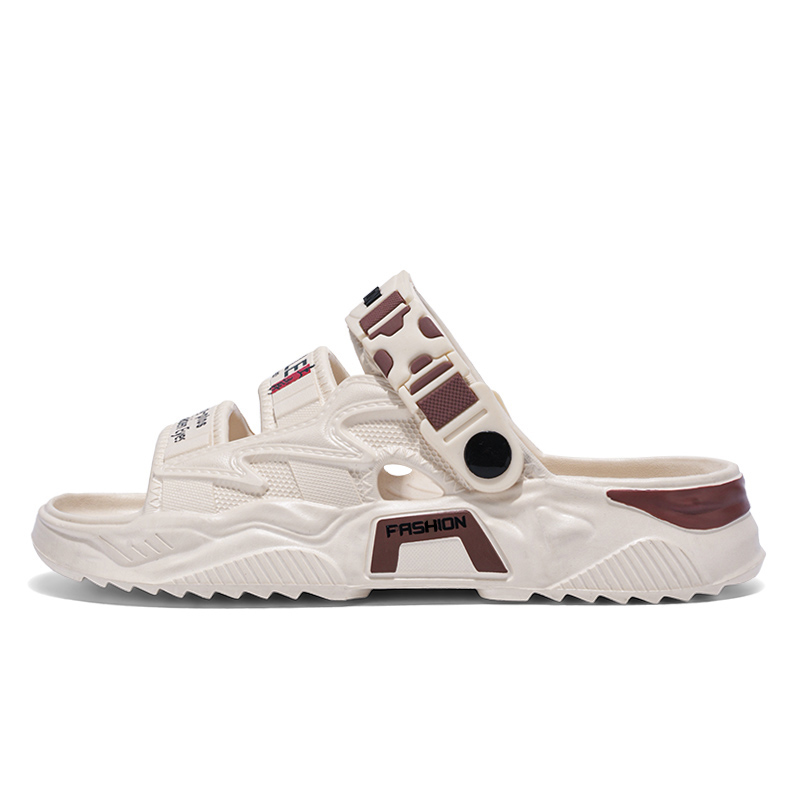 

NANJIREN Пляжные сандалии мужские бежевые, цвет Beige