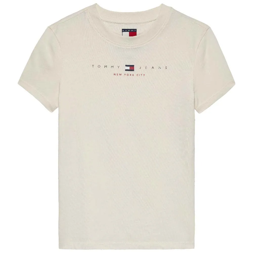 

Футболка с коротким рукавом Tommy Jeans US Linear Slim Fit, бежевый