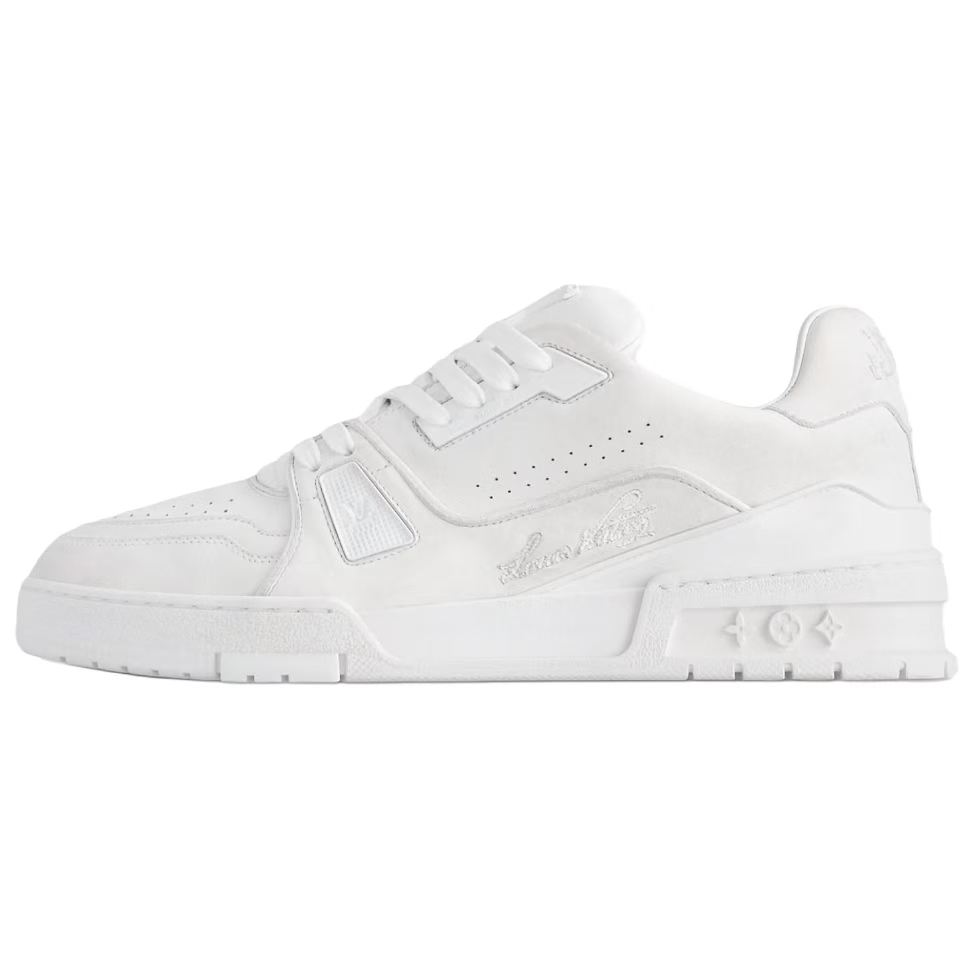 Кроссовки Louis Vuitton Unisex White Vintage Old Low-Top Skateboard