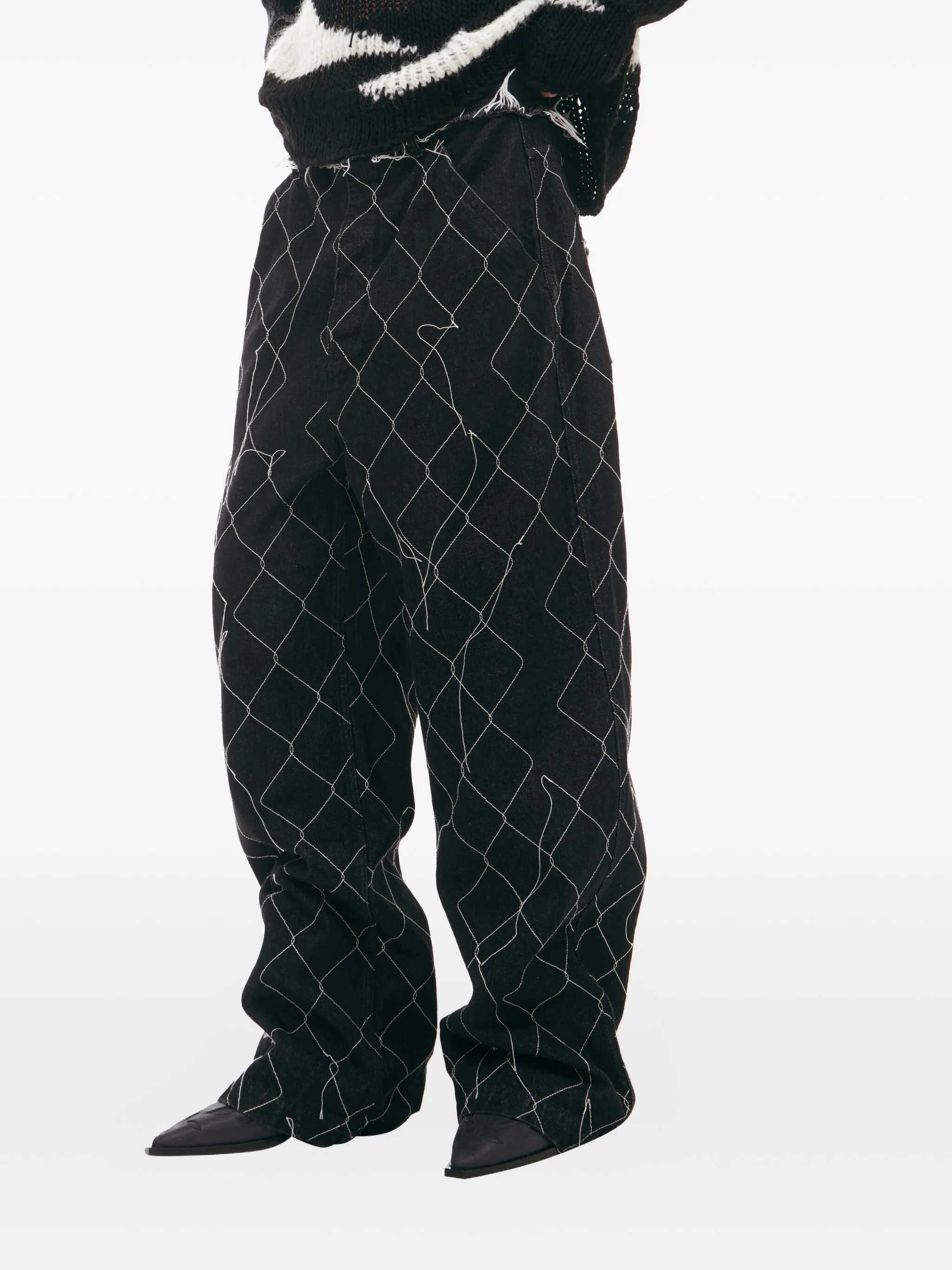 

Джинсы с узором Airei, черный