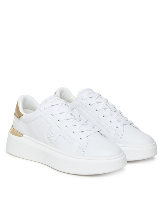 Кроссовки Chic Platform Gold FW0FW08817 Tommy Hilfiger, белый — фото 2