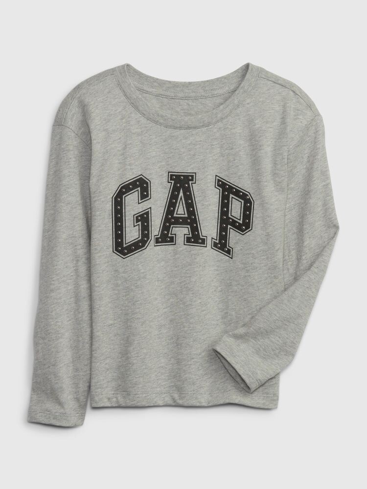 

Детская футболка с логотипом Gap, серый