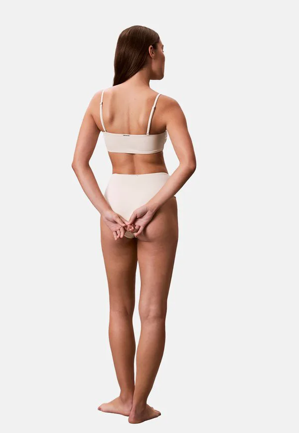 Плавки-Бикини с высокой талией Calvin Klein Swimwear, Antique White — фото 3