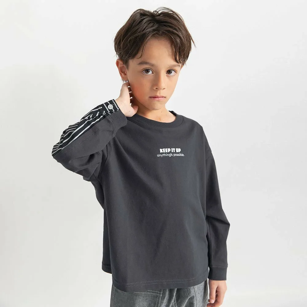 Футболка с длинными рукавами Branshes, Charcoal Gray