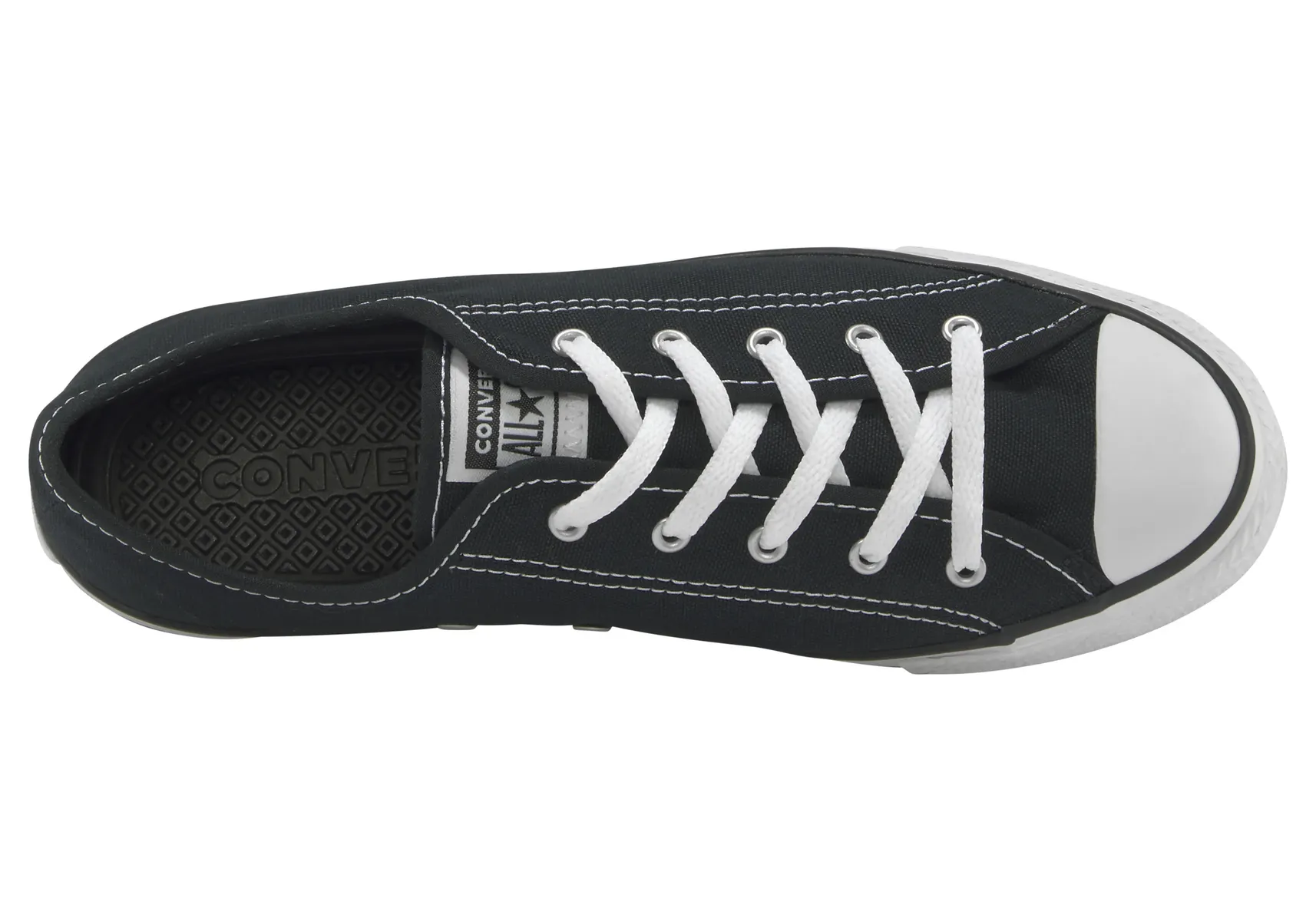 Кроссовки Converse "Chuck Taylor All Star Dainty GS Basic Canvas Ox", белый — фото 4
