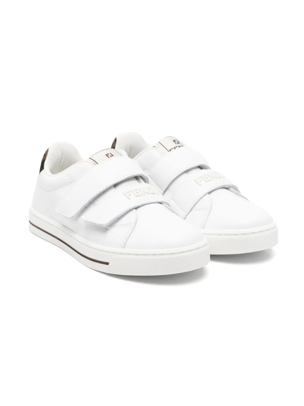 

Кожаные кроссовки FENDI KIDS, белый
